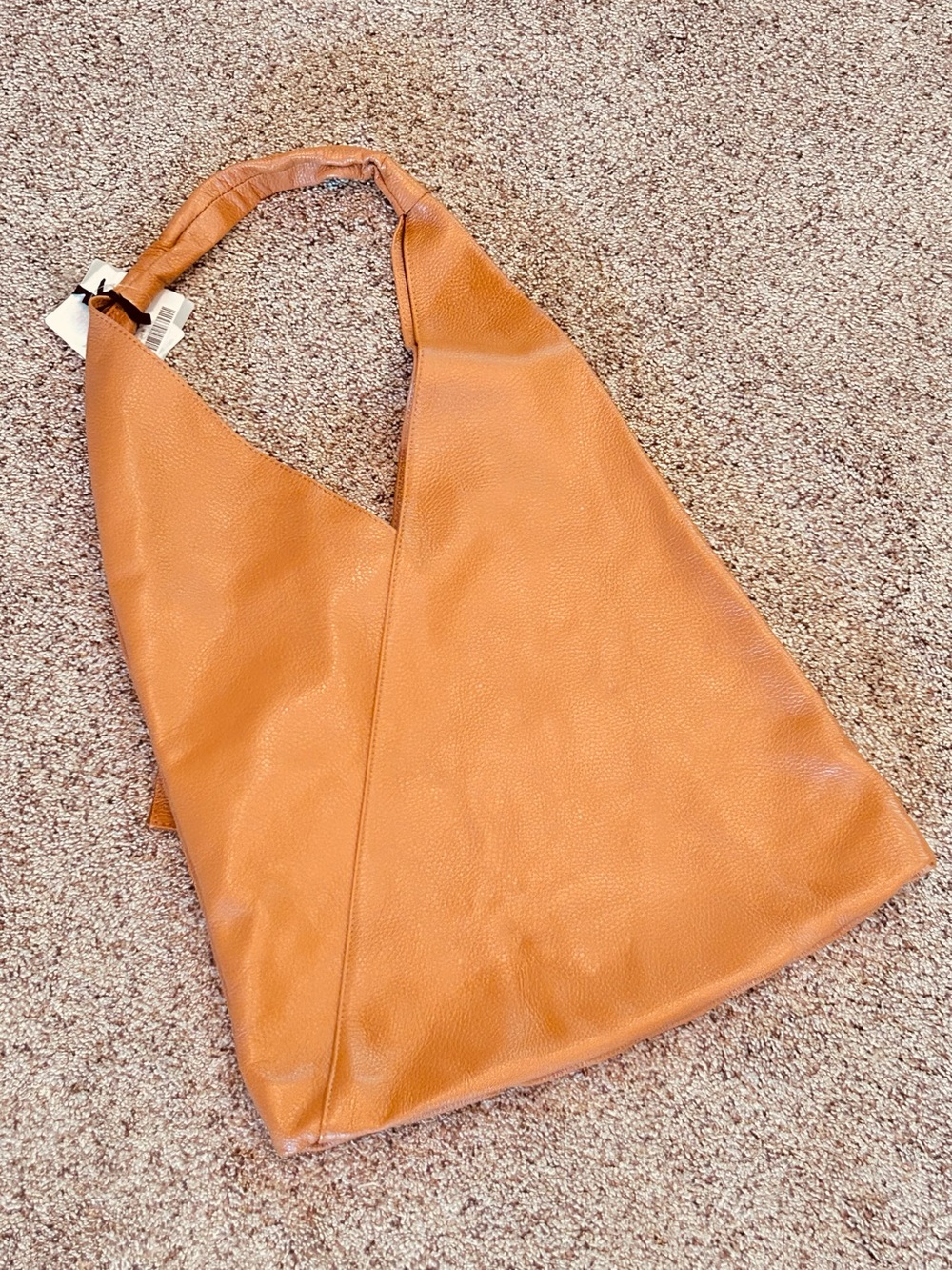 Marlon Giselle Leather Bag Slouchy Hobo Raw Suede Interior Made in Italy NEW - Picture 5 of 16